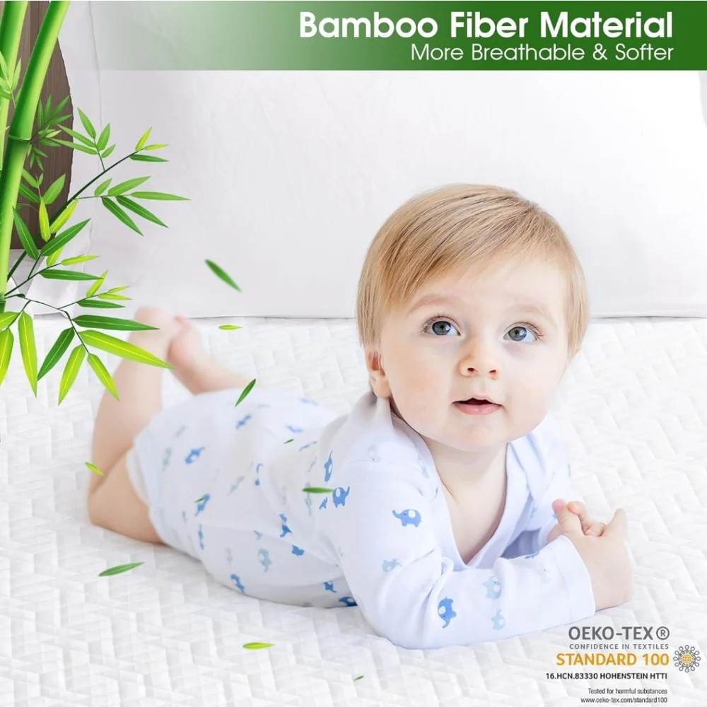 NIB Bamboo Waterproof Mattress Protector Queen